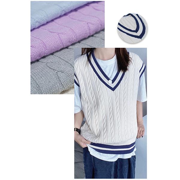 ケーブルベストニットプルオーバー ダークグレー 楽天市場】ニットベスト ニット ベスト セーター レディース