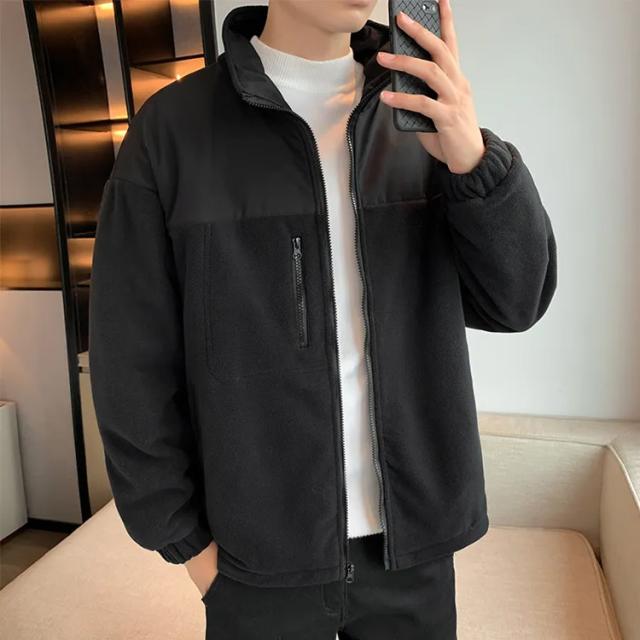 メンズ ジャケット 長袖 トップス フルジップ XL 大人 秋冬 冬用