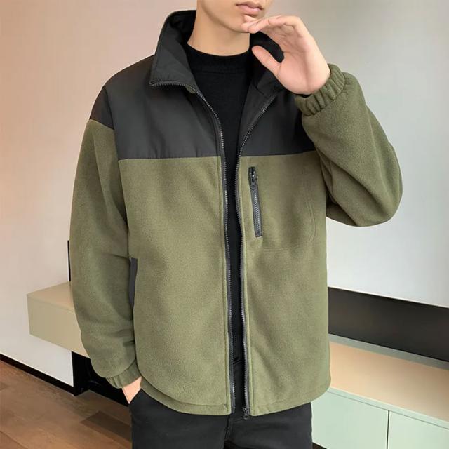 メンズ ジャケット 長袖 トップス フルジップ XL 大人 秋冬 冬用