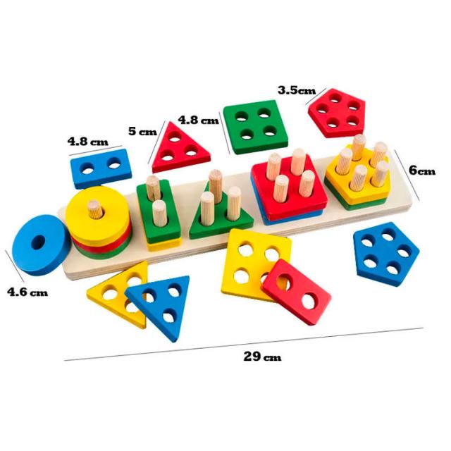 構成三角形 5個セット<モンテッソーリ教具> 知育 玩具 パズル 木製