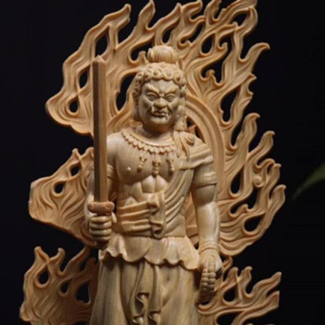 不動明王 不動明王像 28cm 仏 木彫仏像 木彫 仏像 彫刻 不動明王座像