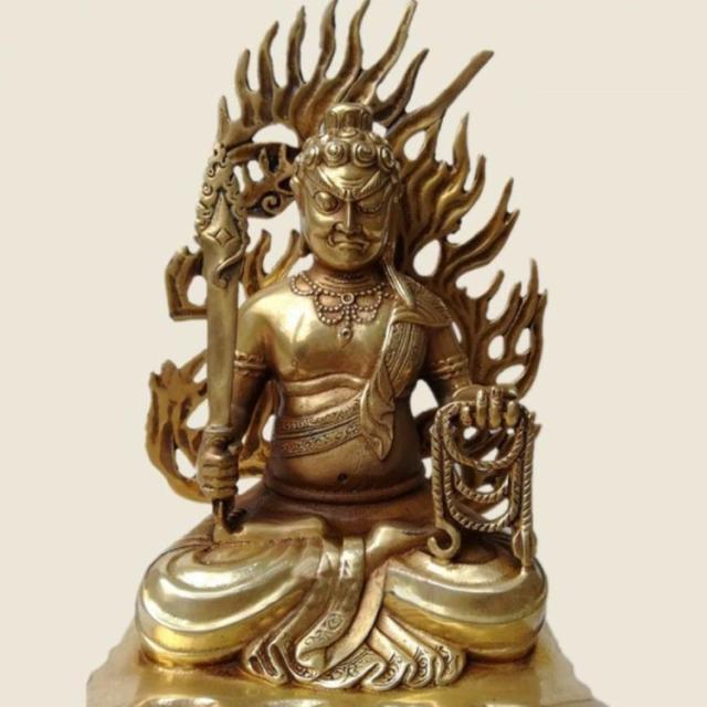 不動明王 像 不動明王像 仏像 黄銅製 高約33cm×幅20cm×