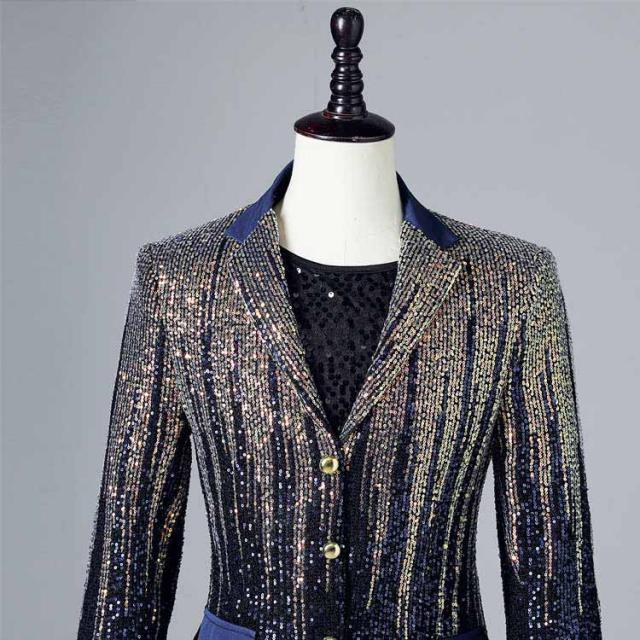 スーツ メンズ ジャケット ステージ衣装 きらきら グラデーション