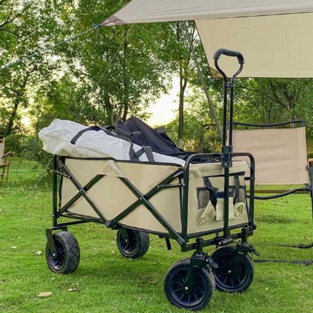 キャリーワゴンとテーブル両用 折りたたみ 45L 完成品 アウトドア