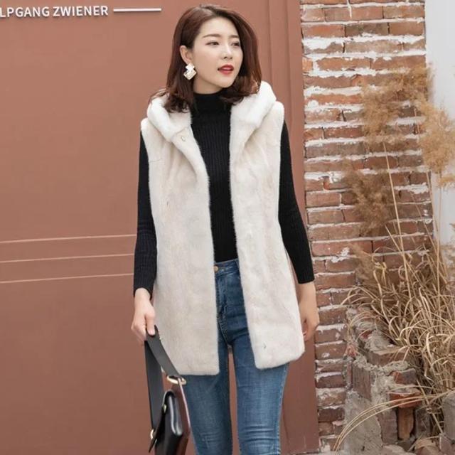 ファーベスト レディース ロングベスト フード付き ジレ ファーベスト レディース ロングベスト フード付き ジレ
