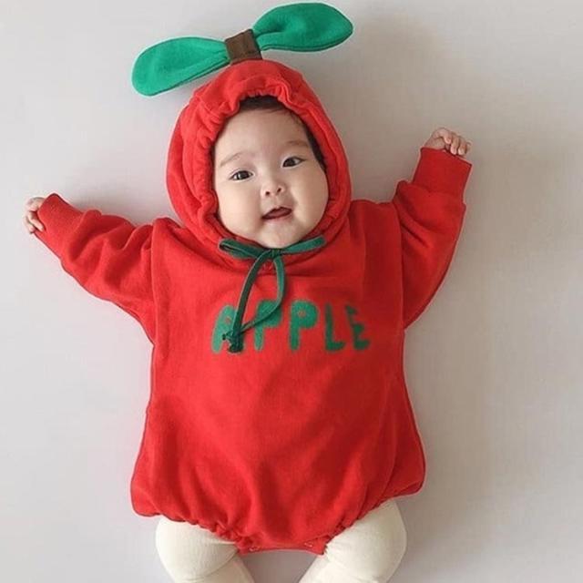 フルーツ ロンパース カバーオール ベビー 子供服 ベビー服 赤ちゃん 