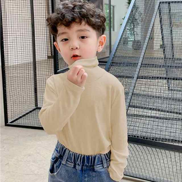 Tシャツ 長袖 ハイネック トップス インナー キッズ 子供服 男の子