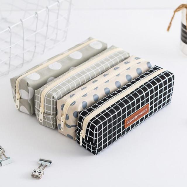 チェック柄カスタムペイントゴミ箱