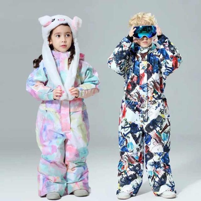 送料無料 スキーウェア キッズ つなぎ ジャンプスーツ ベビー 冬 フード付き スノーウェア 女の子 男の子 子供 中綿カバーオール コート あったか 防寒 撥水 子供服 ジャケット アウター スノーボードウェア 冬 雪遊び 幼稚園 保育園 おしゃれ 雪 冬 アウトドア_2