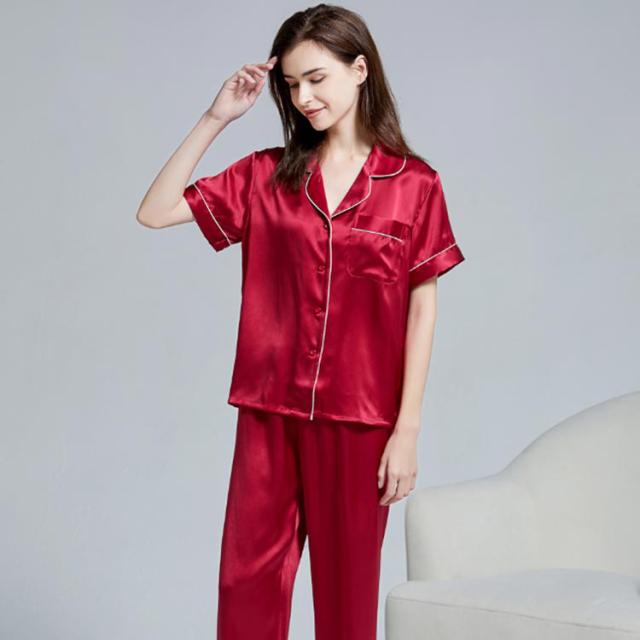 シルク100% パジャマ シルク レディース シルクサテン シルクパジャマ