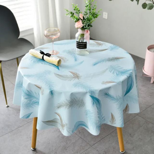 テーブルクロス ブルー 円形 撥水加工 おしゃれ マルチクロス 無地 北欧 田園 テーブルマット テーブルカバー 丸 はっ水 拭くだ テーブルクロス 北欧 おしゃれ 円形 撥水加工 テーブルカバー テーブルマット 防塵 耐熱 滑り止め 洗える インテリア 多用途 贈 楽天1位受賞」テーブルクロス  テーブルマット PU 皮革生地 PVC 北欧風 テーブルマット 防水防油 耐熱 汚れ防止 傷つき防止 食卓カバー デスク ...