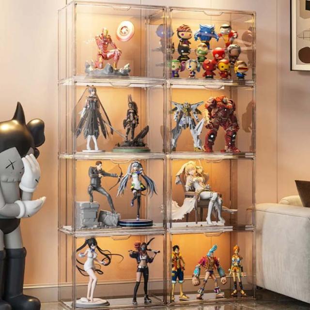 磁石付き開閉扉 フィギュアケース ビッグサイズ 組み立て式