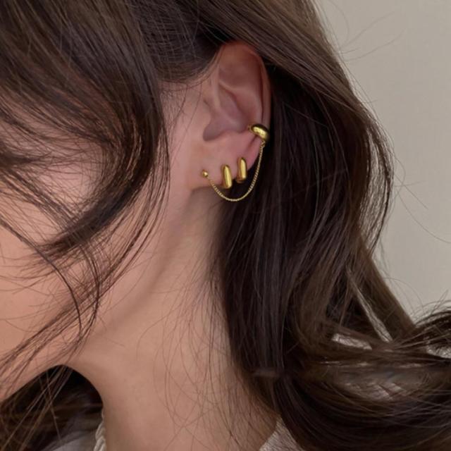 4°C ゴールド フープピアス 重ねリング 4°C ゴールド フープピアス 重ねリング アクセサリー