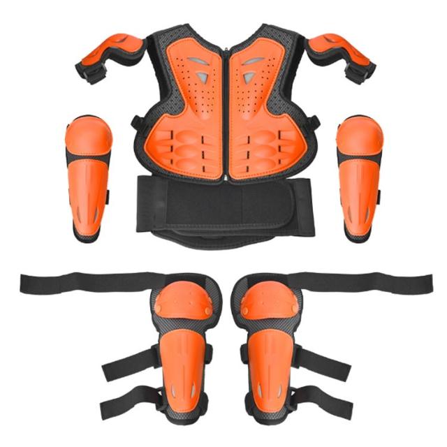 キッズ プロテクター 胸部 肩 腹部 腰 膝 腕 守る 5点セット ボディ