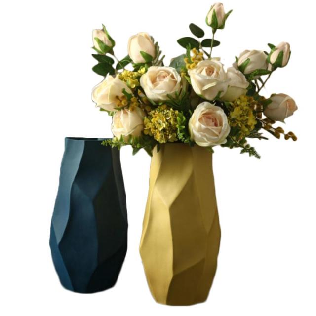 花瓶 陶器 大きい 白 フラワーベース おしゃれ 陶器 大型 ホワイト おしゃれ 陶器 北欧 インスタ映え スウェーデン イエロー ブルー オレの通販はau Pay マーケット バルデリ