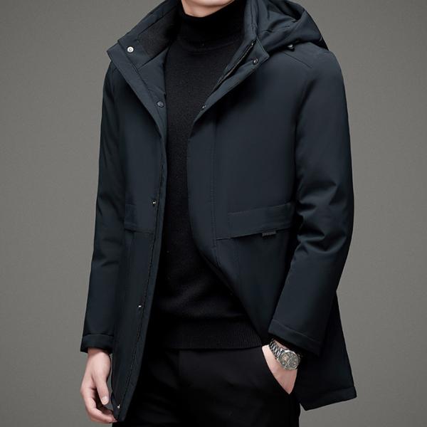 ジネス ロングコート(フード取り外し可) ダウンジャケット ビジネス