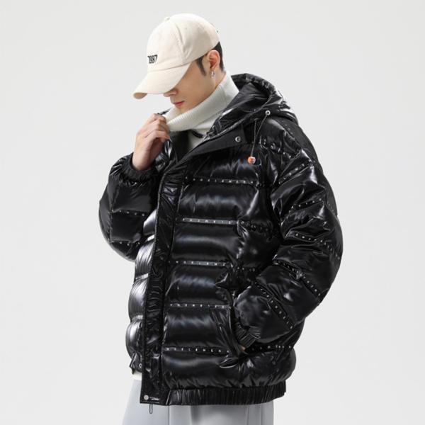ダウンジャケット メンズ ダウンコート 光沢 撥水 大きいサイズ