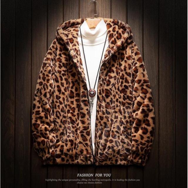 ボア ブルゾン ボアジャケット ボアコート もこもこ アウター コート ファー ブルゾン 防寒 暖かい 豹柄  秋 冬の通販は 6,670円