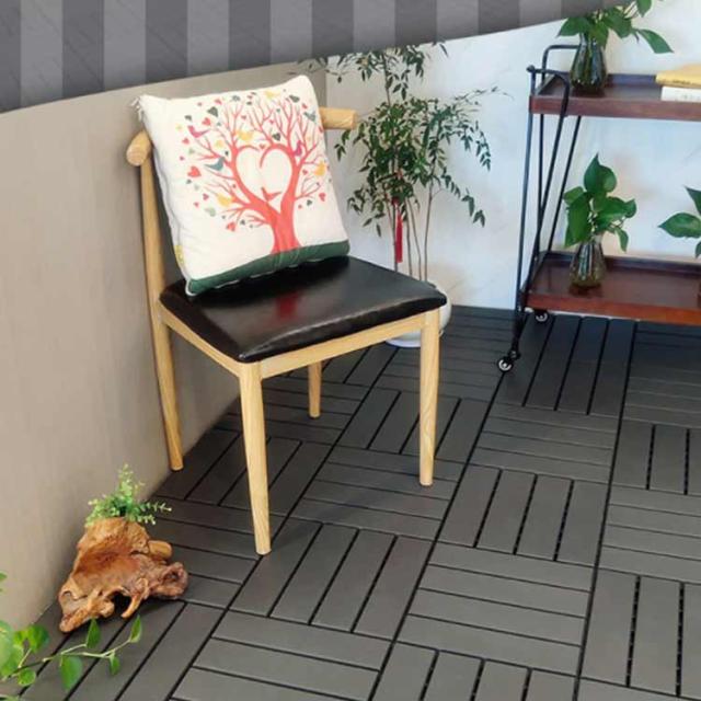ナチュラル風 ジョイントタイル 木製タイル 樹脂 おしゃれ diy 洋風 30枚セット ウッドパネル 庭タイル 庭 木目調 防草 ガーデニング 屋外 ブラウン ベランダ ベージュ ジョイント式 玄関 ウッドタイル ベランダタイル バルコニー 園芸 人工木_1