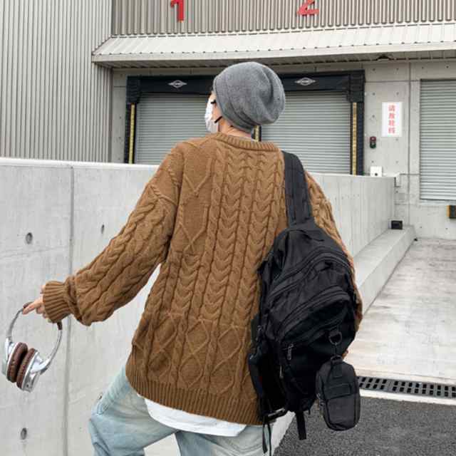 セーター 秋冬 メンズ オーバーサイズ ニット ケーブルニット セーター 秋冬 メンズ オーバーサイズ ニット ケーブルニット