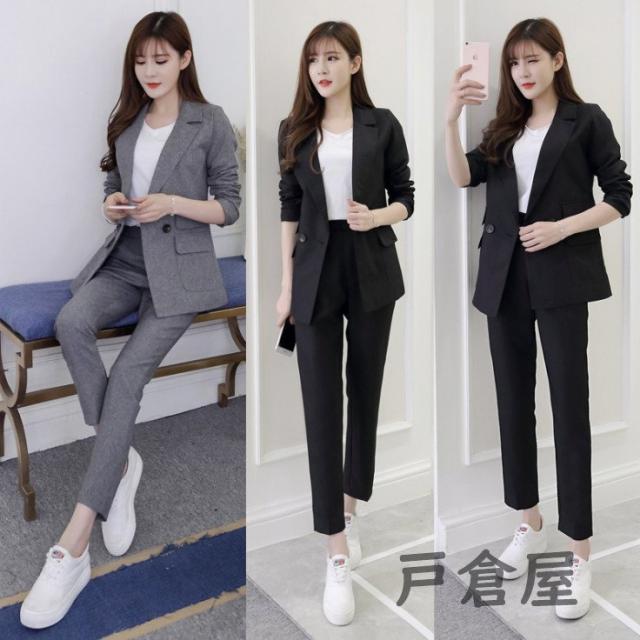 卒業式 服 母 セットアップ レディース パンツスーツ 春 秋 スカーフ付き 卒園式 入園式 フォーマル セレモニースーツ 女性 通勤 オフィの通販はau Pay マーケット Maicy Rose