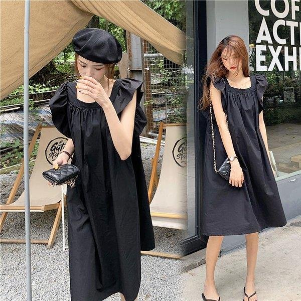 ワンピース レディース オシャレ ひざ丈ワンピース 黒ワンピ ゆったり 夏 お出かけ 大人の通販はau Pay マーケット Maicy Rose