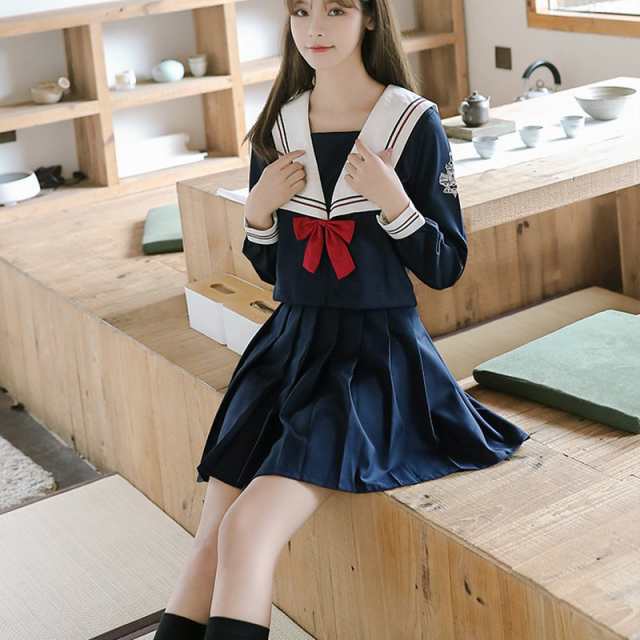 新入荷 女子JK制服 セーラー服 関西襟 刺繍 フリルスカート 学生服 コスプレ衣装 コスチューム 仮装 高校生 大人 入学式 発表会 文化祭  の通販はau PAY マーケット - maicy rose