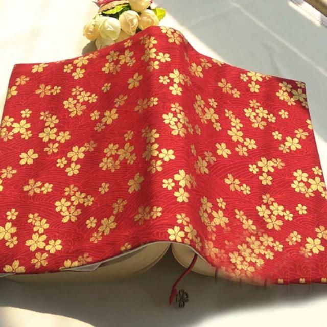 送料無料 ブックカバー 文庫 A6 A5 桜 布製 和柄 しおり付き 文庫本 