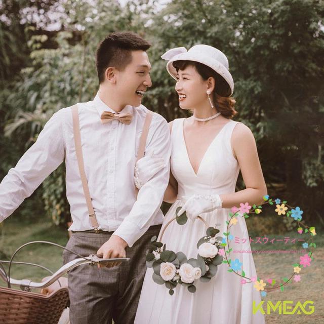 ウェディングドレス Vネック 結婚式 披露宴 マキシ丈 Aラインドレス フォトウェディング リゾートウェディング レストランウェディング ハネムーンフォト