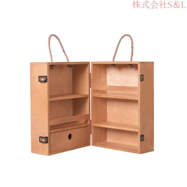 多機能キャンプ調味料収納 スパイスラック キャンプ 調味料 株式会社S＆L アウトドア スパイスボックス 木製 スパイス ラック