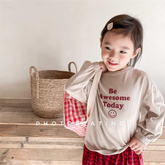 トップス Tシャツ 長袖 22新作 春 韓国子供服 キッズ 女の子 人気商品 おしゃれ 男の子 Kidsの通販はau Pay マーケット ロシナンテ オンライン