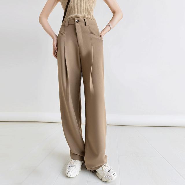 パンツ レディース ボトムス シンプル カジュアル ワイド ポケット付き 秋新作の通販は 5,477円