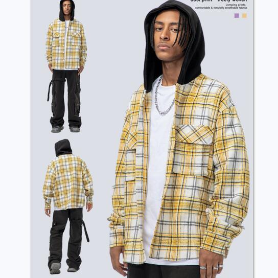 長袖 チェックヴィンテージ メンズ 連帽 男ワイシャツ 2023新作 カジュアル / メンズアパレル トップスの通販は 7,520円