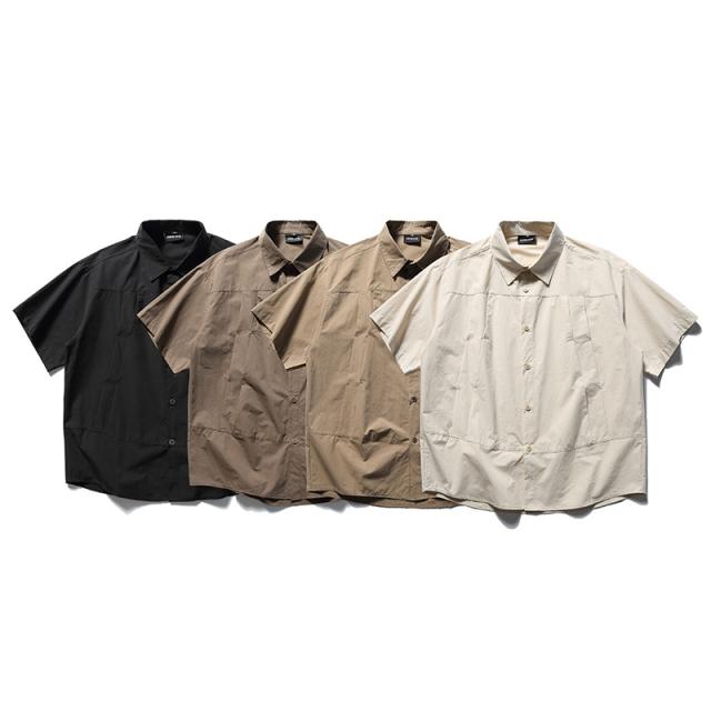 P17520メンズ 半袖 ワイシャツ トッブス 2024春夏新作 無地 カジュアル ヴィンテージ / メンズアパレル ファッション CL-DC07の通販は