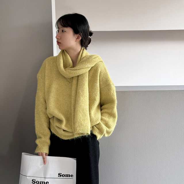 レディース ニット セーター トップス カットソー 着回し 2024冬新作 3色 韓国風 / 88728の通販は 7,417円