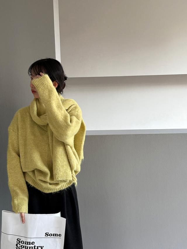 レディース ニット セーター トップス カットソー 着回し 2024冬新作 3色 韓国風 / 88728の通販は