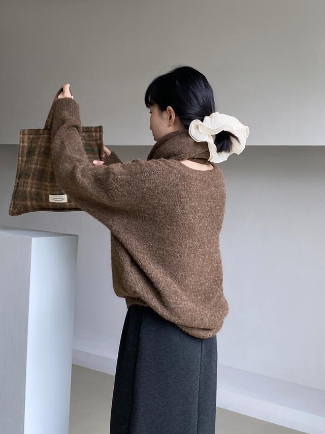 レディース ニット セーター トップス カットソー 着回し 2024冬新作 3色 韓国風 / 88728の通販は