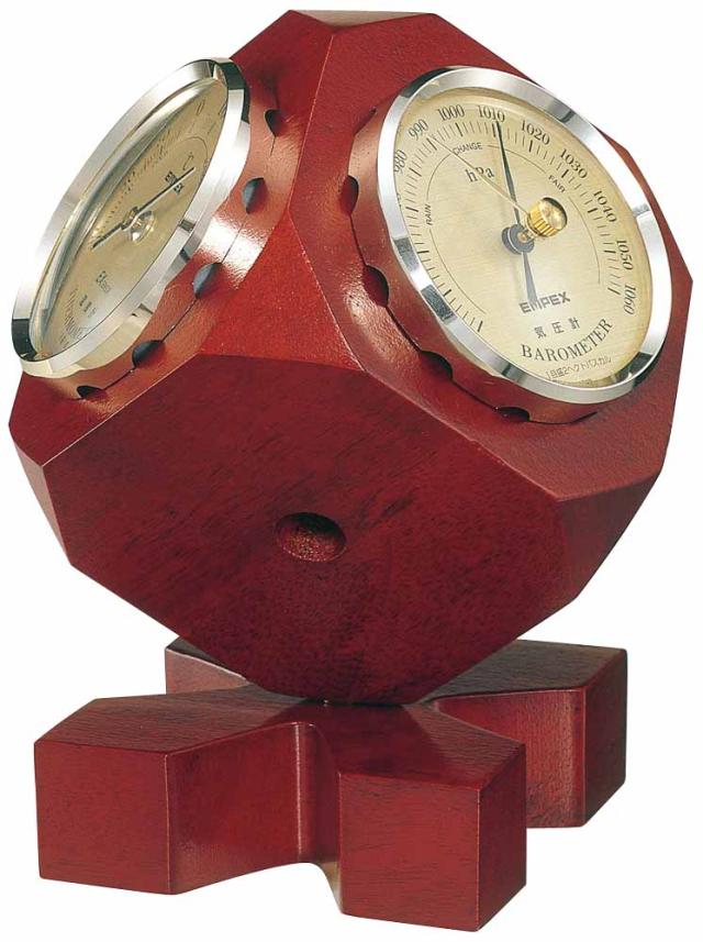 日本製天然木 トリオ気象計 / 温湿度計