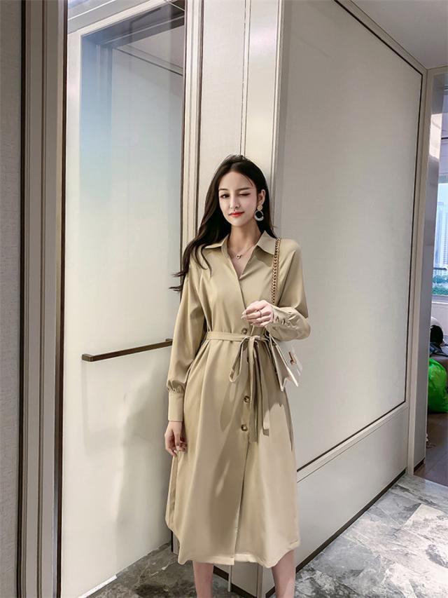 フランス レトロ スリム ウエスト トレンチコート カジュアル ロングスカートの通販はau Pay マーケット Grinfactory Au Pay マーケット店