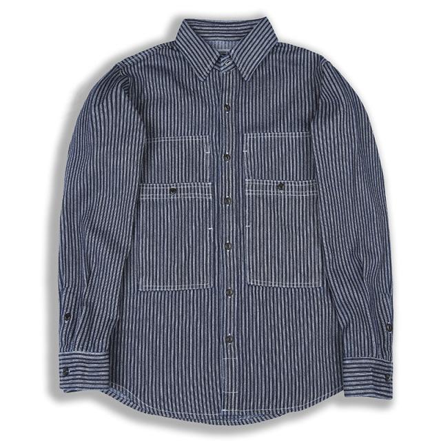 P13885男 デニム シャツ ワイシャツ 2023春夏新作 トッブス カジュアル 長袖 ポケット / メンズアパレル ファッションの通販は 7,450円