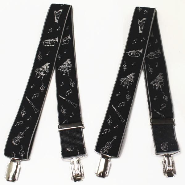 メンズサスペンダー・楽器と音符・クロス型の通販は 6,029円