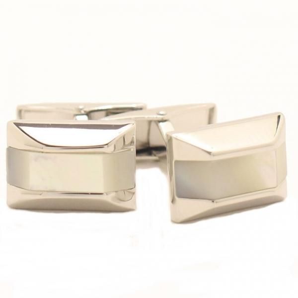 シルバー・レクタングル・マザーオブパールのカフスの通販は 4,805円