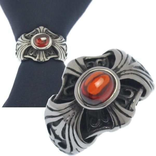 ネクタイリング クロス レッドストーン シルバー タイリングの通販は 4,858円