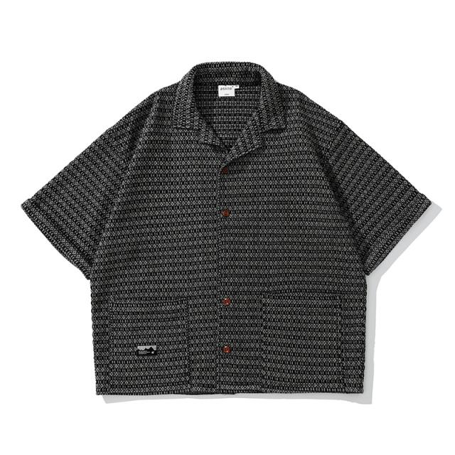 英文柄 ペアルック メンズ ワイシャツ 2023新作 トッブス 半袖 ポケット / メンズアパレル ファッションの通販は 6,482円