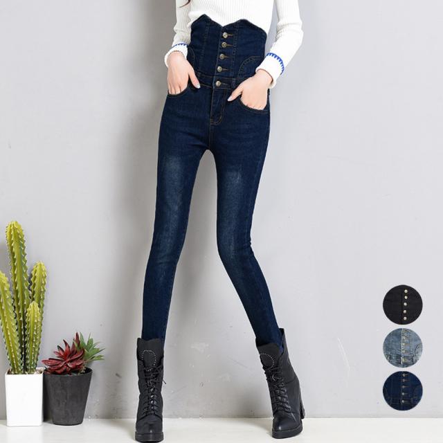 韓国デニム ハイウエスト スキニーパンツ / ジーパン アメカジ スリムジーンズ細身 デニムパンツ春秋冬 20230913の通販は 4,968円