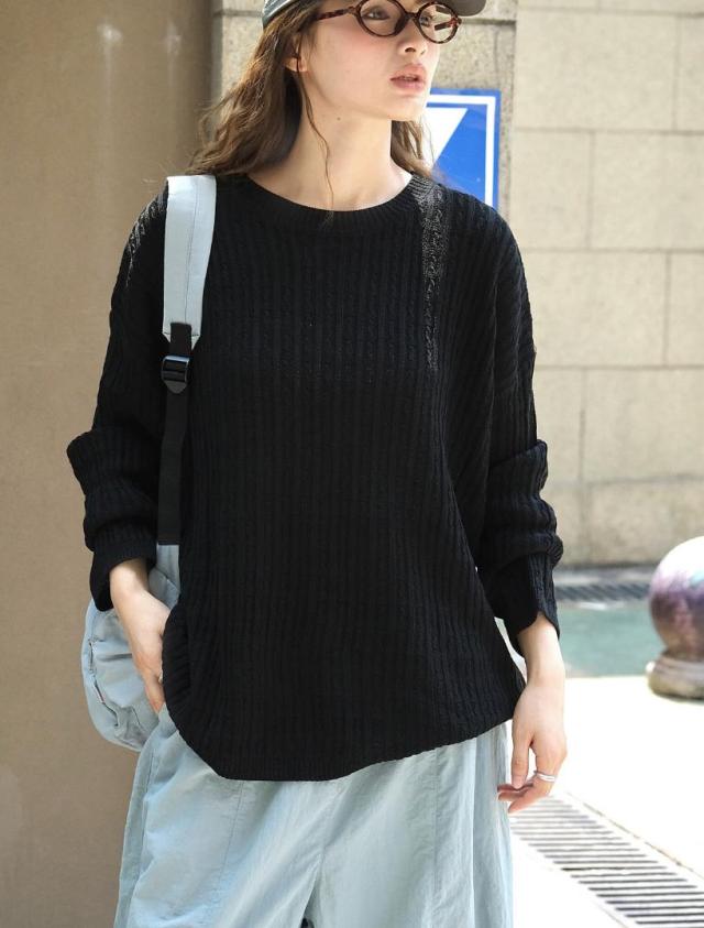 トップス レディース セーター 長袖 2024秋新作 韓国風 ニット ラウンドネック / Z3430の通販は