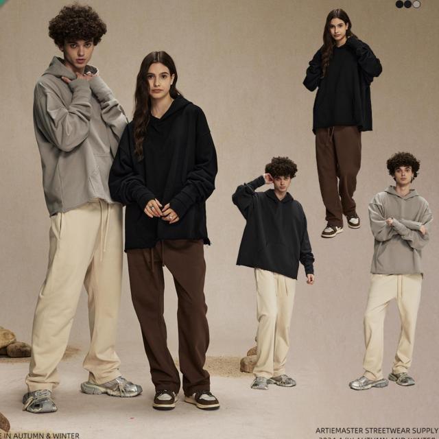 パーカートップス 男女通用 2024秋冬新作 長袖 メンズ プルオーバー 帽子付き / 2598の通販は