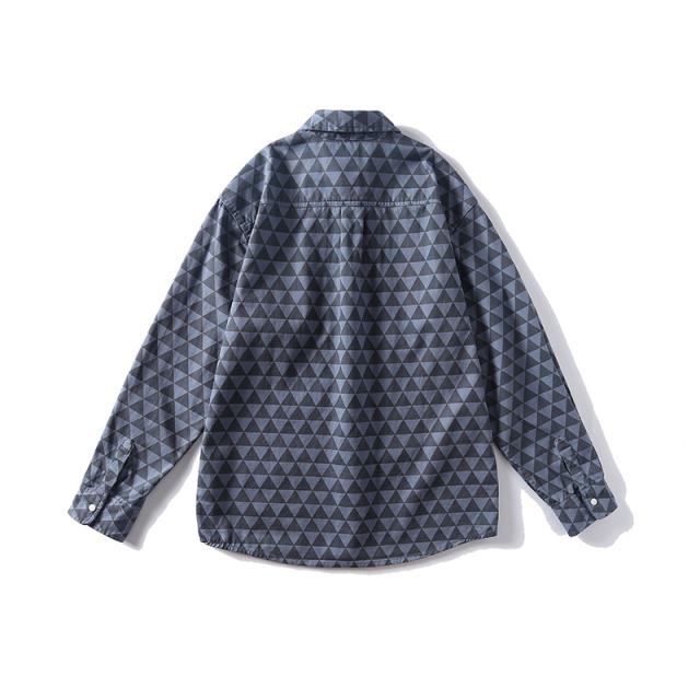 P15699男ワイシャツ 2023秋冬新作 カジュアル 長袖 ヴィンテージ プリント / メンズアパレル トップスの通販は