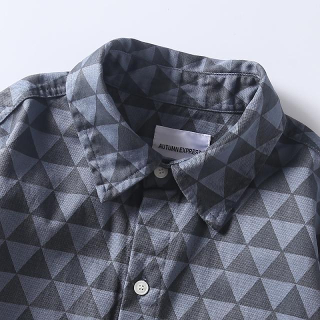 P15699男ワイシャツ 2023秋冬新作 カジュアル 長袖 ヴィンテージ プリント / メンズアパレル トップスの通販は