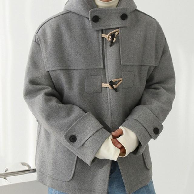 メンズ ジャケット ダッフルコート アウター 連帽 2023秋冬新作 トグルボタン / メンズアパレルの通販は 8,791円